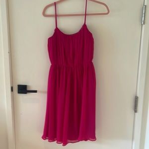 Reiss - Fuchsia chiffon cocktail dress - size 4